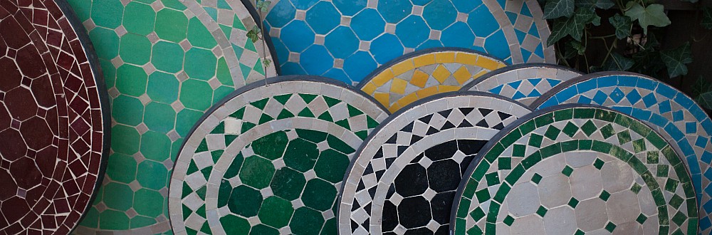Marockansk Mosaikbord Marockansk Mosaikbord