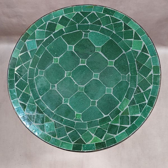 Marockansk Mosaikbord grön-40cm