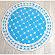 Mosaikbord turkos-beige-80cm