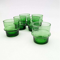 Glas Grön Ø6cm