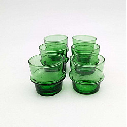 Glas Grön Ø6cm
