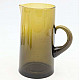 marockansk karaff glas  brun-21cm