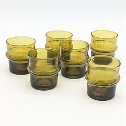 Glas brun Ø6cm