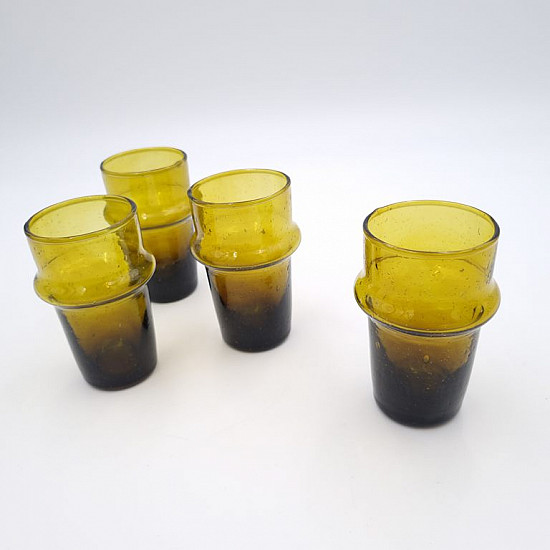 Marockansk glas brun-9.5cm