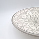 Marockansk-Keramik-Fat-grå-vit