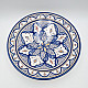 marockansk keramik fat-blå-vit-35cm