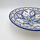 marockansk keramik fat-blå-vit-35cm