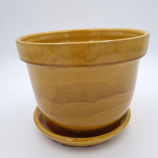 Marockansk keramik kruka gul