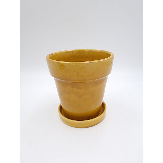 Marockansk keramik kruka gul-15cm