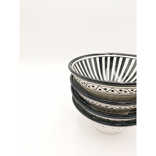 marockansk keramik Skål-DM svart