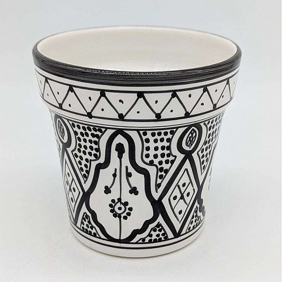 Keramik-kruka-Klassisk-Svart Ø13 cm