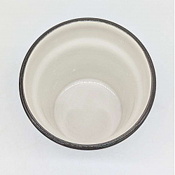 Keramik kruka Ø16,5 cm -Klassisk Svart