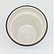Keramik-kruka-Klassisk-Svart Ø13 cm